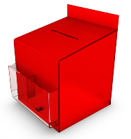 Suggestion Box - Latin Red + Pockets
